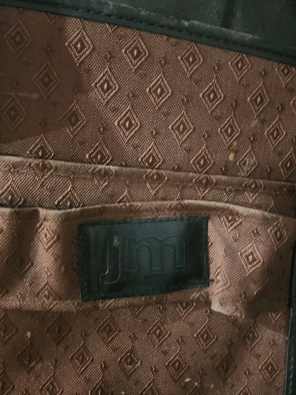 JM Collection Brown and Black Travel Tote